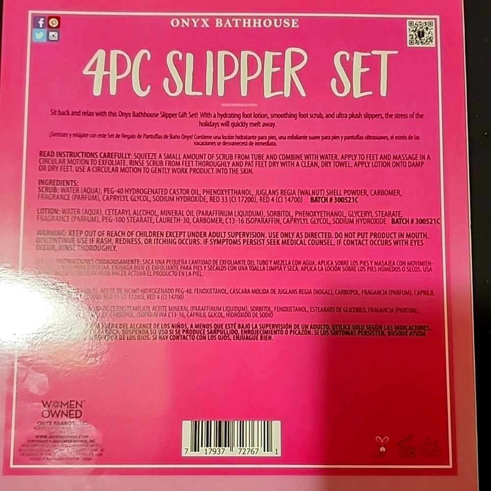 4PC SLIPPER SET - Picture 2 of 2